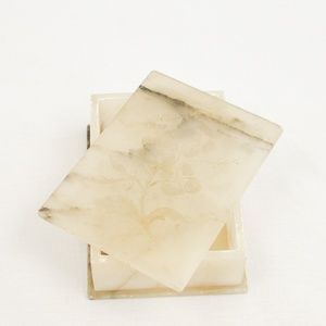 Alabaster trinket box